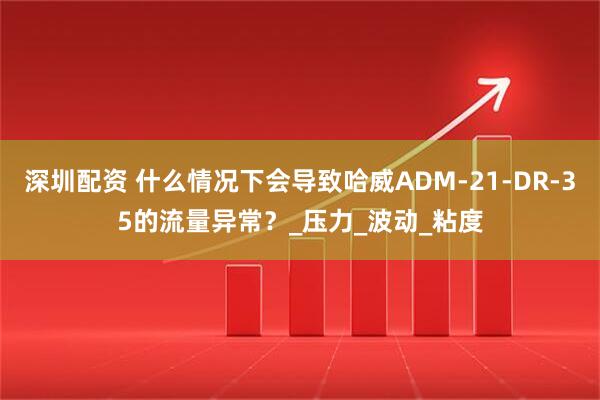 深圳配资 什么情况下会导致哈威ADM-21-DR-35的流量异常？_压力_波动_粘度